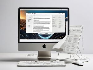 An Apple iMac and an iPad display documents and text on their screens. A white keyboard and mouse are in front of the iMac. The setup is on a white surface against a neutral background. - Ketamine